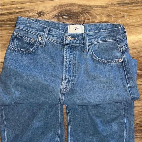 7 for all mankind Tapered Ankle Tie Jean Size 27 - Picture 4 of 5